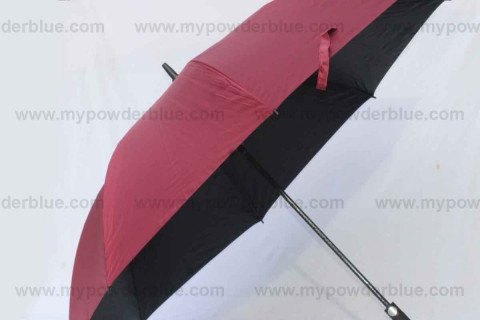 30 inches Single Canopy Pongee Umbrellas with UV Protection shot
