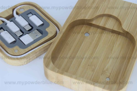 4-in-1 Bamboo Wireless Charging Pads shot