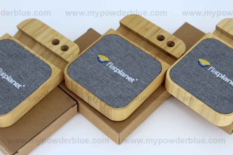 4-in-1 Bamboo Wireless Charging Pads sample