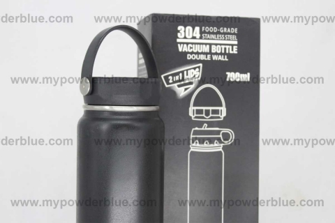 700 ml Vacuum Bottles with 2 Lids shot