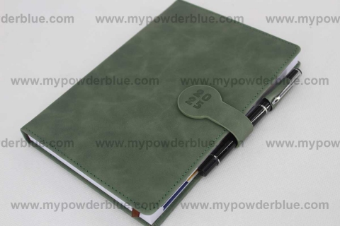 2027 A5 Soft Leatherette Bound Planners with Sign Pen shot