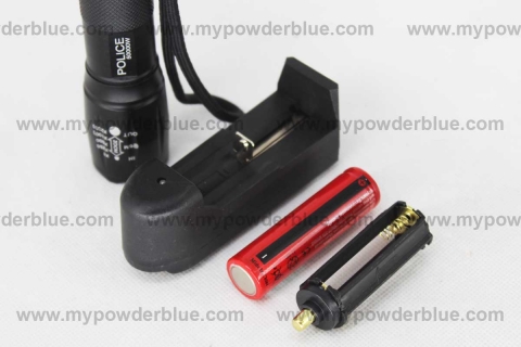 LED Flashlights with Removable and Rechargeable Battery shot