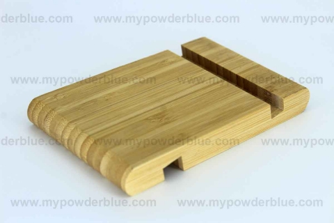 Bamboo Desktop Phone Stands shot
