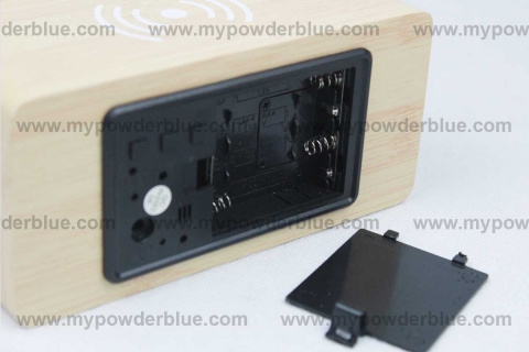 Cube Desk Alarm Clock with Wireless Charging Pad #8 shot