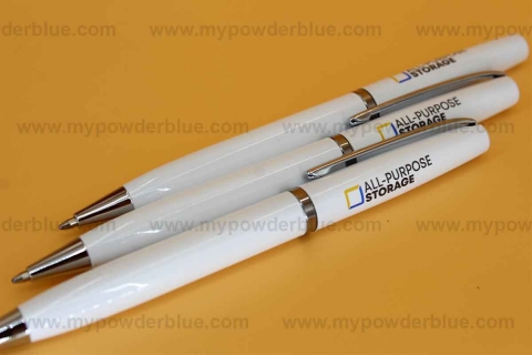 Glossy Metal Ball Point Pen sample