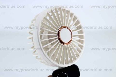 Handheld Rechargeable USB Fan with Stand and Lanyard shot
