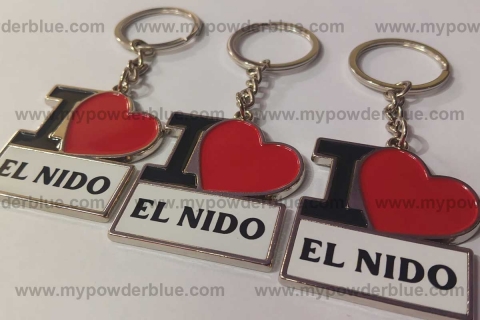 I Love I Heart Stainless Metal Ornaments sample