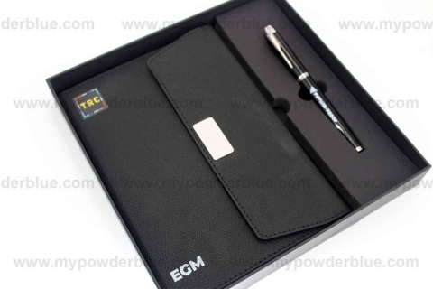 Journal and Metal Pen - Gift Set for Clients #1 sample