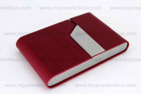 Leatherette-Covered Magnetic Business Card Holders shot