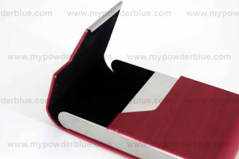 Leatherette-Covered Magnetic Business Card Holders shot