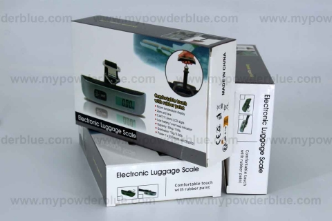 Portable Digital Luggage Scale, 50 kg Max packaging