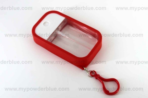 Rectangular Alcohol Spray Bottles with Carabiner shot
