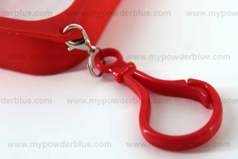 Rectangular Alcohol Spray Bottles with Carabiner shot