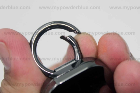 Retractable Metal Badge Reels with Carabiner Ring shot