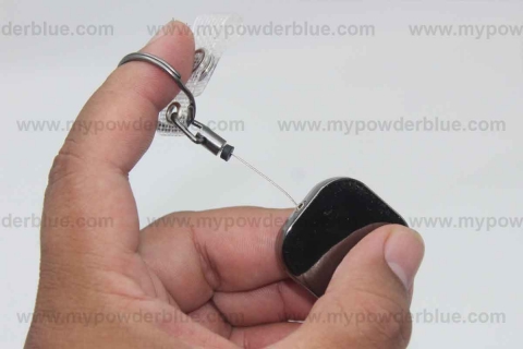 Retractable Metal Badge Reels with Slip Clip shot