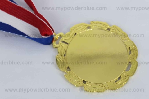 Round Medals with Laurel Leaves Symbol shot