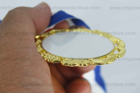 Round Medals with Laurel Leaves Symbol shot