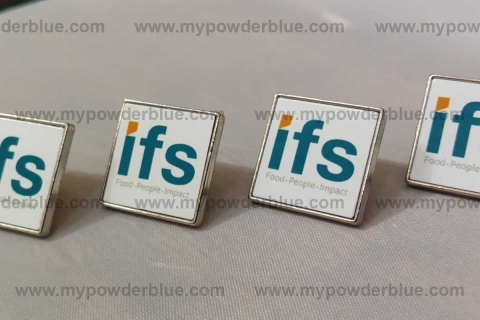 Square Metal Lapel Pins sample