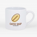 6 oz White Ceramic Espresso Cups