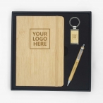 Bamboo Set of Notebook, Keyring, and Pen - Gift Sets for Clients #10