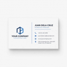 Customized 100 pcs 1-Side Imprinted White-Base Business Cards