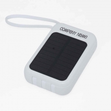 Customized 12000 mAh Solar Power Banks with Built-in Cables