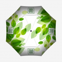 Customized 30 inches Double Canopy Golf Umbrellas with Sublimation-Imprinted Panels