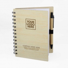 Customized Eco Flip Top Notebooks with Sticky Notes with Pen