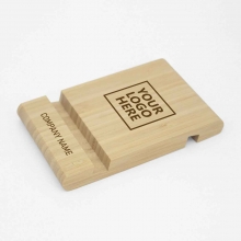 Customized Bamboo Desktop Phone Stands