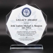 12 mm Octagon Glass Plaque B