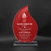 Droplet Shape Glass Plaques B