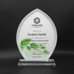 Leaf Shape Glass Plaques B