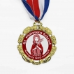 Round Medals with Laurel Leaves Symbol